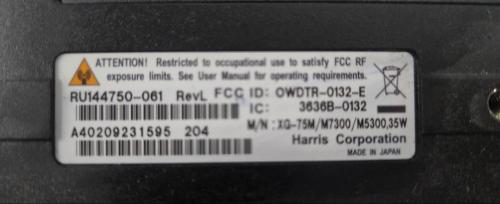 Harris M7300/M5300 700/800MHz Mobile Radio Lot with IMPRES Speaker Mics, and Accessories) &ndash; Untested Surplus &ndash; 2 Pallets. - Image 5