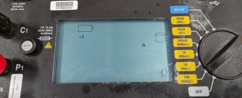 AEMC Instruments Model 6240 Micro-Ohmmeter, portable high-current resistance tester with digital display, multiple test ranges, and rugged field case - Image 4