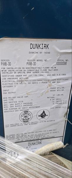 Dunkirk PWMB-3D Low Pressure Boiler-  - Image 3