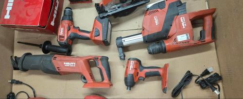 Lot of Hilti Cordless Power Tools with Mismatched Milwaukee Chargers- - Image 2