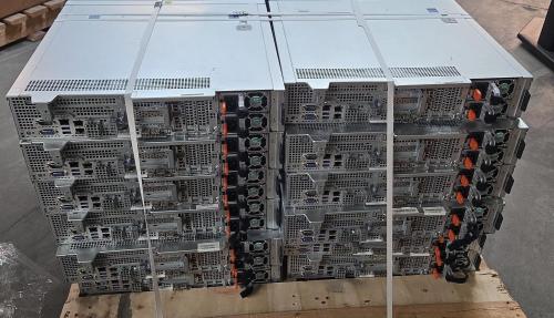 Lot of 12 Dell PowerEdge R740xd2 server chassis on pallet (no drives). &ndash; data center pull. - Image 1
