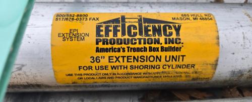 Efficiency Production trench box extension/shoring units with hydraulic cylinders- - Image 3