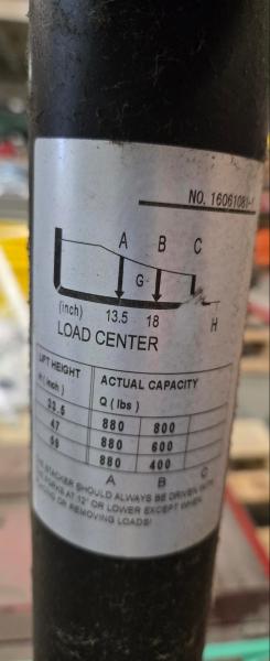 Dayton 4ECW7 Manual Hydraulic Lift- - Image 3