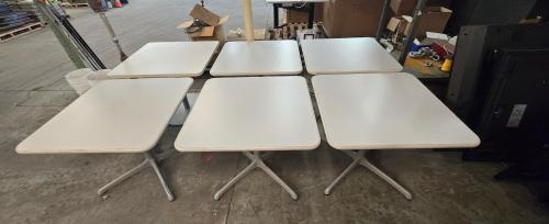 Lot of 6 Tables, 35" X 35", 28" Tall. - Image 1