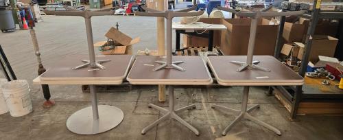 Lot of 6 Tables, 35" X 35", 28" Tall. - Image 2