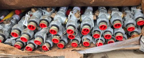 Bulk lot of polyethylene gas line materials including PolyValve valves, Performance Pipe fittings, risers, and assorted components, surplus. - Image 4