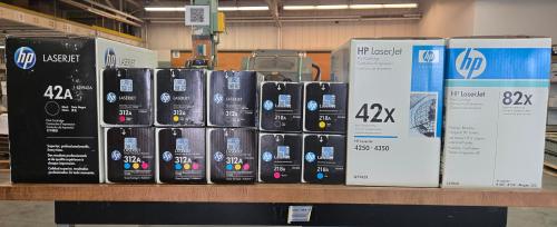 Mixed Lot of New HP LaserJet Toner Cartridges (312A, 218A, 42A/42X, 82X) &ndash; - Image 2