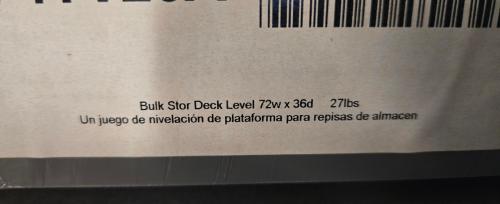 Bulk Storage Rack Deck Level Kit- 72&rdquo;W x 36&rdquo;D (BPB-72-36)- - Image 4