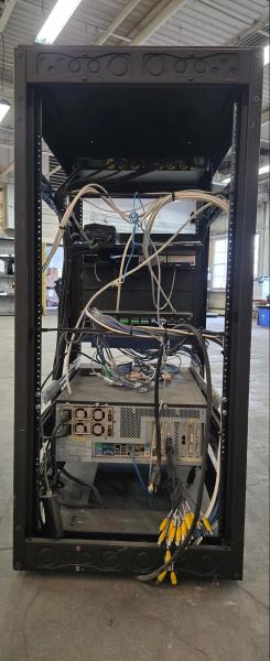 Lot of AV equipment rack system including Crestron control processor- - Image 2