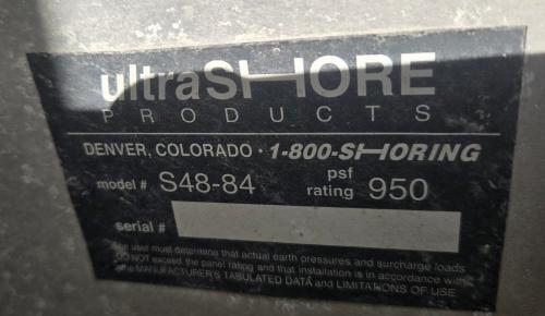 Lot of Trench Shoring Equipment incl. UltraShore S48-84 Panels, Efficiency Production Socket Rails (52 - Image 5