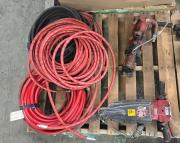 Lot of 2 Pneumatic Breakers and Air/Garden Hoses-