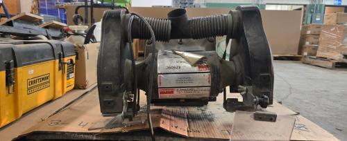 Dayton 8" Bench Grinder with Pedestal Stand and Dual Dust Ports- - Image 3
