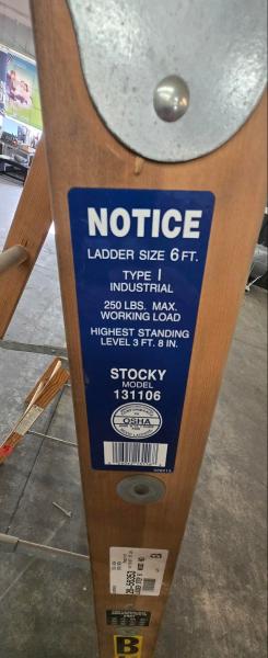 Lot of 3 Stepladders, 6', 3', 2'- - Image 2