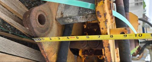JCB Hammermaster 260L hydraulic breaker/hammer attachment with hoses, heavy-duty skid steer/excavator mount, used condition. - Image 3
