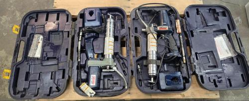 Lot of Lincoln Power Lubers with Various Chargers and Batteries- - Image 2