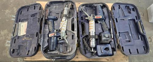 Lot of Lincoln Power Lubers with Various Chargers and Batteries- - Image 3