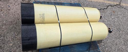 Lot of 2 Used 12" x 52" Water Softener Tanks- - Image 1
