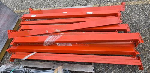 Mixed Lot Pallet Racking Parts- Including beams, wire decking, clips, and assorted hardware &ndash; compatibility unknown. - Image 3