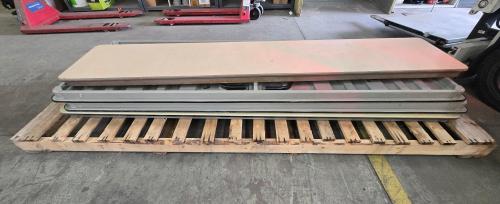 Lot of Used Folding Tables-3x 8ft x 30" and 1x 8ft x 18". - Image 1
