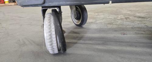 Lot of 4 Used Gray Plastic Warehouse/Stock Carts &ndash; Heavy-Duty Rolling Utility Carts, Open Basket Design, Wheel Wear/Damage- - Image 4