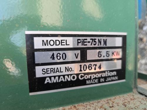 Amano PiE-75W-M Industrial Dust Collector &ndash; 460V, 5.6kW, Pulse-Jet Filtration System with Bindicator Pulse Point II controls. Heavy-duty industrial dust collection unit manufactured in Japan. Includes integrated control panel- #1 - Image 2