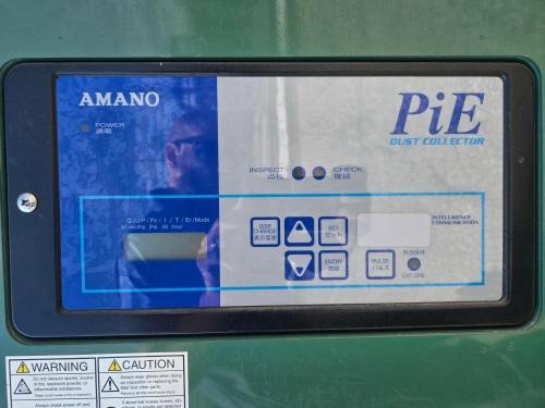 Amano PiE-75W-M Industrial Dust Collector &ndash; 460V, 5.6kW, Pulse-Jet Filtration System with Bindicator Pulse Point II controls. Heavy-duty industrial dust collection unit manufactured in Japan. Includes integrated control panel- #2 - Image 1