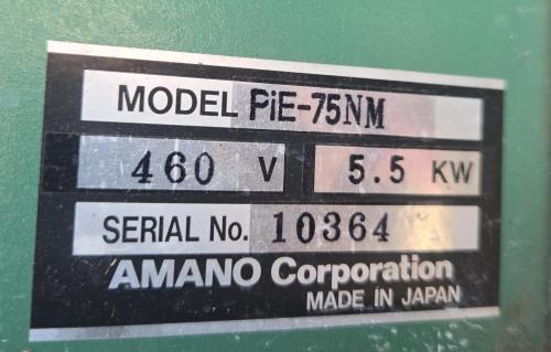 Amano PiE-75W-M Industrial Dust Collector &ndash; 460V, 5.6kW, Pulse-Jet Filtration System with Bindicator Pulse Point II controls. Heavy-duty industrial dust collection unit manufactured in Japan. Includes integrated control panel- #2 - Image 2