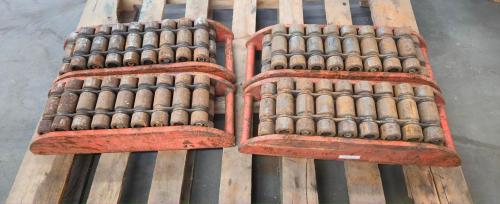 Lot of 4 Heavy-Duty Machinery Moving Skates / Industrial Roller Dollies- 7.5 - Image 1