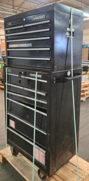 Used Husky 2-Piece Rolling Toolbox 26.5" x 59.5"- Rough Shape- - Image 2