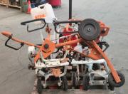 Lot of (4) Assorted Concrete/Cut-Off Saw Carts-