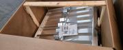 Lot of 2 Aluminum Greenheck Backdraft Dampers, Model EM-11-40"X40".