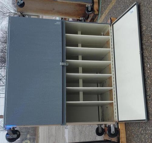 Lot of 2 &ndash; Industrial Steel Storage Cabinets / Utility Equipment Lockers &ndash; 60" x 60" x 30". - Image 1