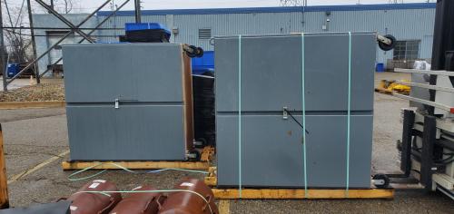 Lot of 2 &ndash; Industrial Steel Storage Cabinets / Utility Equipment Lockers &ndash; 60" x 60" x 30". - Image 3