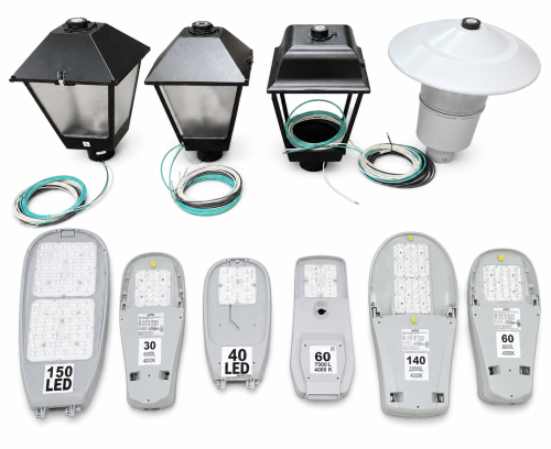 Mixed Lot Of New- Open Box/No Box- Commercial And Municipal-Grade LED Lighting Fixtures Including Decorative Post-Top Fixtures - Image 1