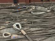 Lot of Steel Wire Rope Rigging