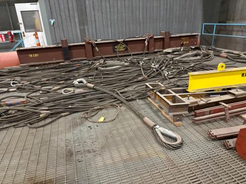 Lot of Steel Wire Rope Rigging - Image 2