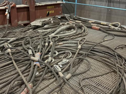 Lot of Steel Wire Rope Rigging - Image 3