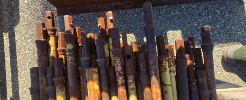 Large lot of steel drilling rods used in underground utility, directional boring- - Image 4