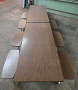 Folding Cafeteria Table- 8 seats- 193" x 58.5".