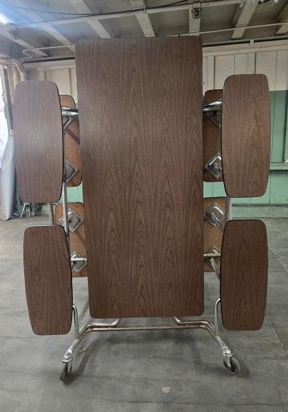 Folding Cafeteria Table- 8 seats- 193" x 58.5". - Image 3