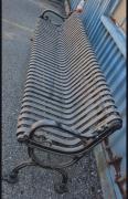 8' 5" Heavy-Duty Ornamental Cast Iron & Steel Outdoor Park Bench-