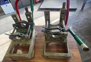 Lot of McElroy No. 2CU Manual HDPE Pipe Fusion Machines (2) w/ Footage Tools Facer-