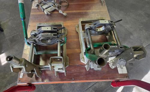 Lot of McElroy No. 2CU Manual HDPE Pipe Fusion Machines (2) w/ Footage Tools Facer- - Image 2