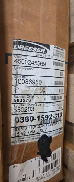 Lot of New Dresser Pipeline Repair Clamps, Ball Joint Clamps & Repair Hardware- - Image 4