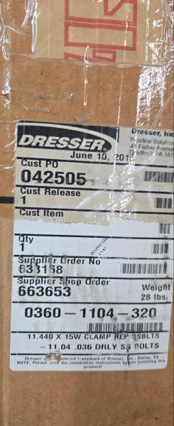 Lot of New Dresser Pipeline Repair Clamps, Ball Joint Clamps & Repair Hardware- - Image 5