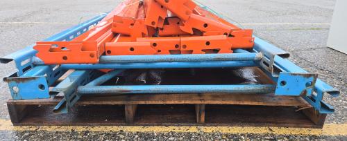 Lot of Used Teardrop Pallet Rack &ndash; Approx. 10' Uprights & 8' Beams &ndash; No Hardware  - Image 2