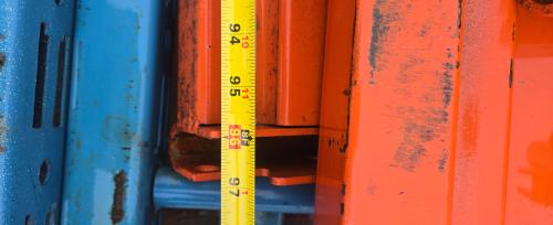 Lot of Used Teardrop Pallet Rack &ndash; Approx. 10' Uprights & 8' Beams &ndash; No Hardware  - Image 4