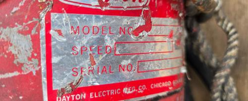 Dayton 1 Ton Electric Hoist- - Image 2