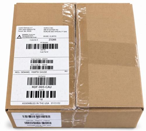 Box of 16 Control Devices Demand Flow Regulators &ndash; C-10 Fitting &ndash; Stainless Steel &ndash; 1500 PSI- 5/8-18 thread. - Image 1