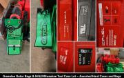 Greenlee Gator storage bags with assorted Milwaukee/Hilti hard tool cases &ndash; mixed lot